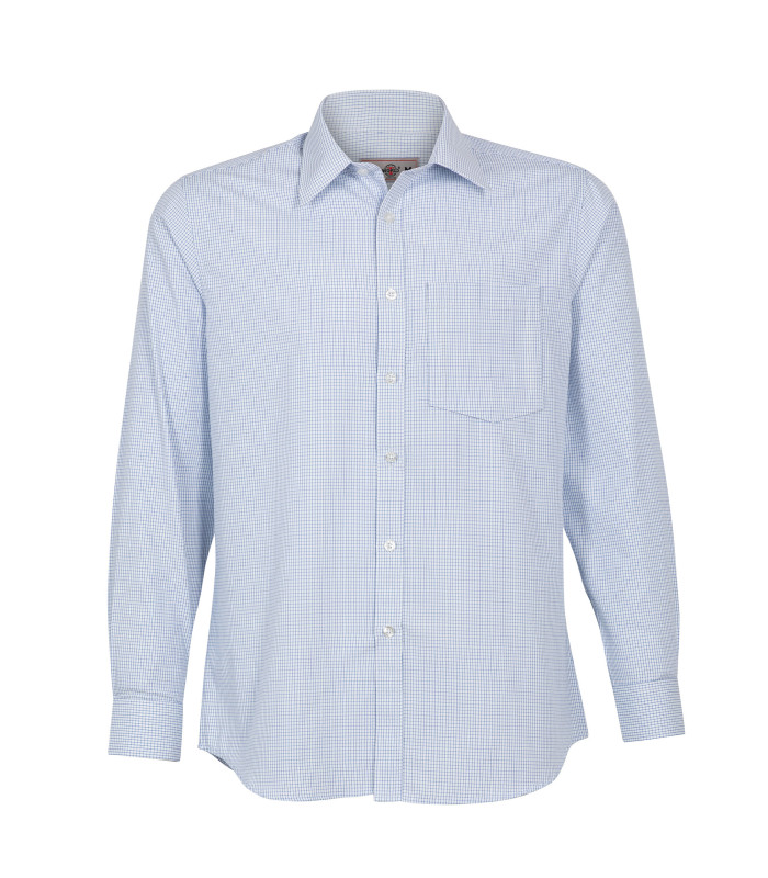 Camisa Trevira Urban Cuadros Manga Larga Hombre
