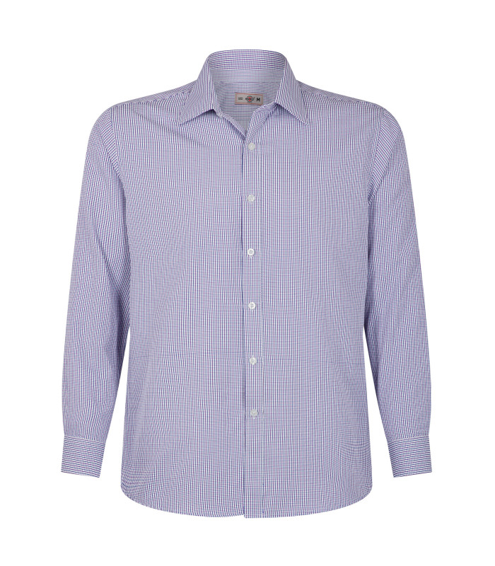Camisa Trevira Urban Cuadros Manga Larga Hombre
