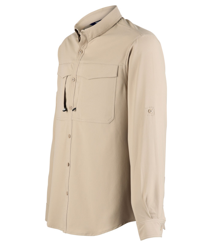 Camisa Salvia Manga Larga Hombre