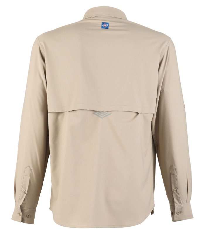 Camisa Salvia Manga Larga Hombre