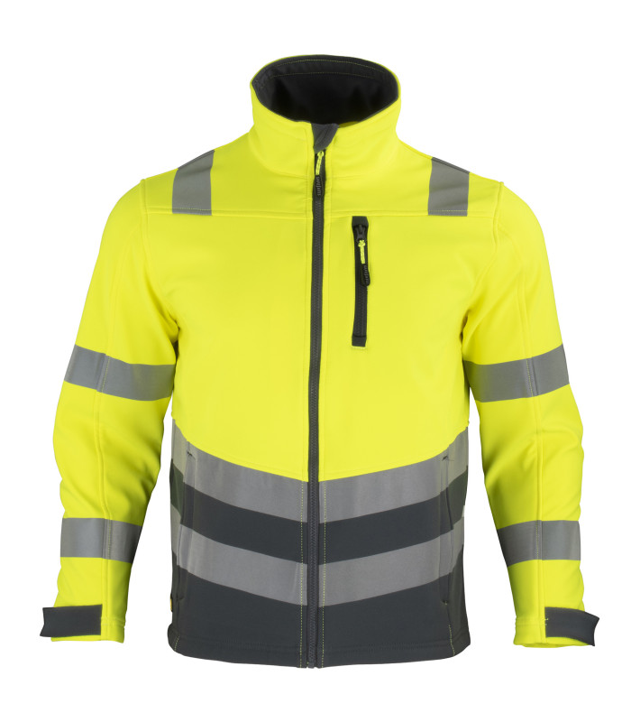 Chaqueta Softshell Alta Visibilidad Hombre Clase 2
