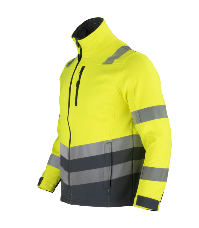 Chaqueta Softshell Alta Visibilidad Hombre Clase 2