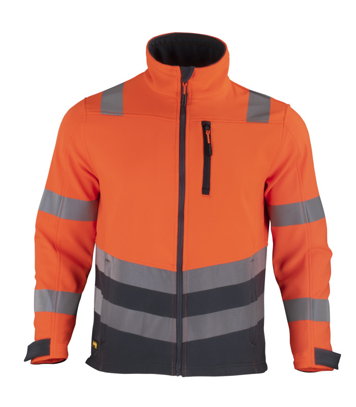Chaqueta Softshell Alta Visibilidad Hombre Clase 2