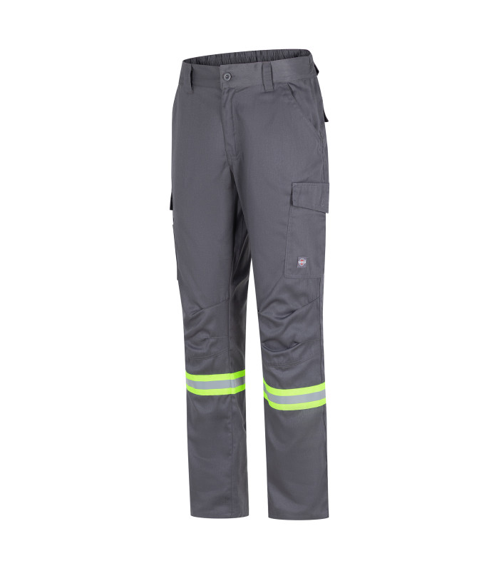 Pantalón Gabardina Dual Hi-Vis con Cinta día y noche hombre