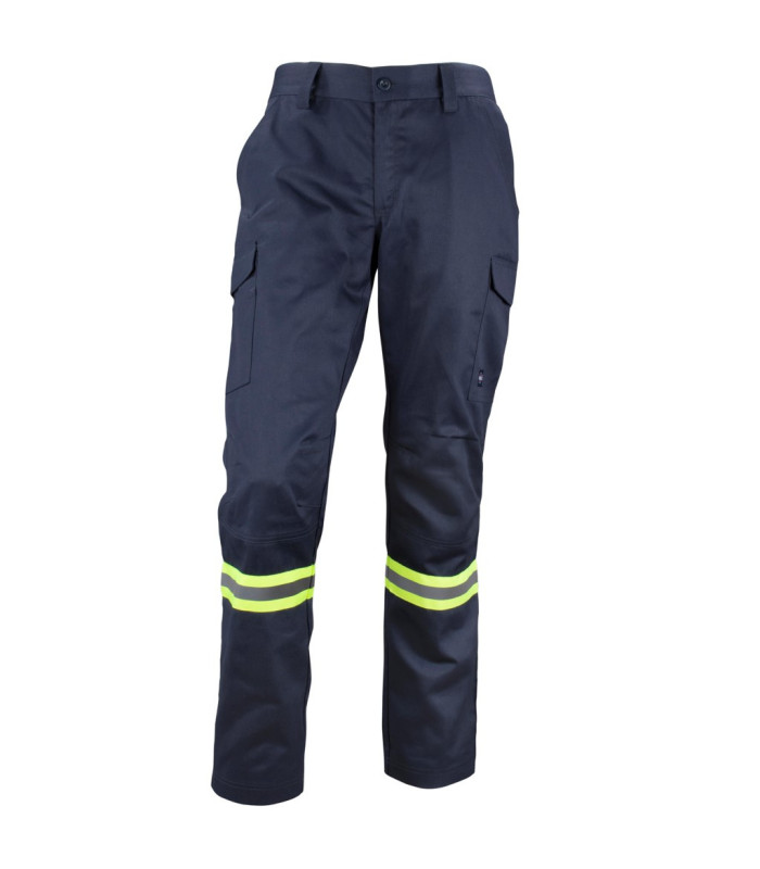Pantalón Gabardina Dual Hi-Vis con Cinta día y noche hombre