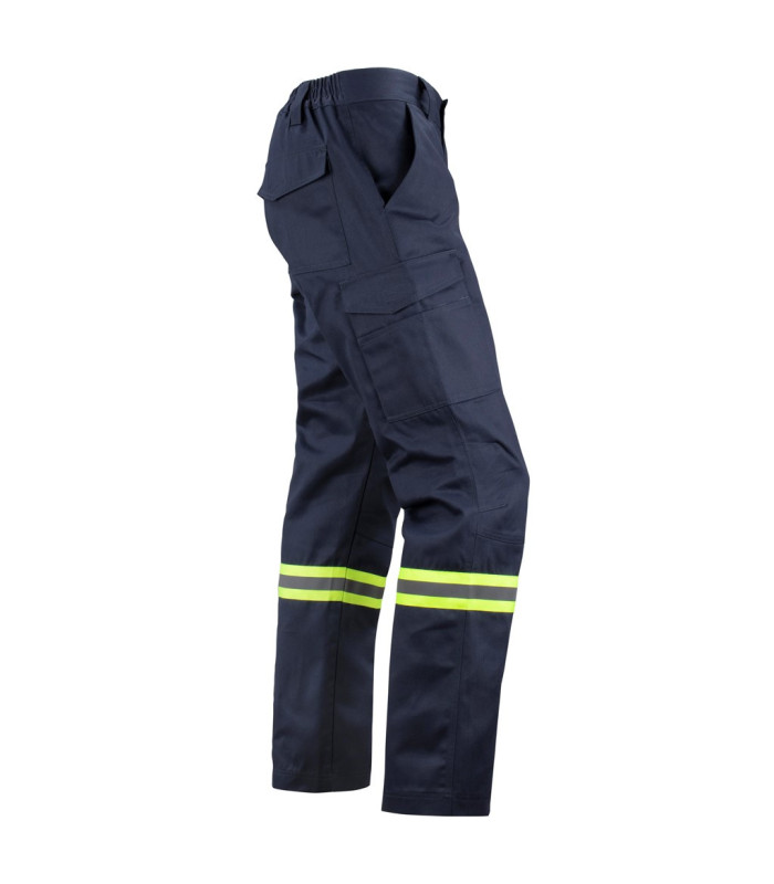 Pantalón Gabardina Dual Hi-Vis con Cinta día y noche hombre