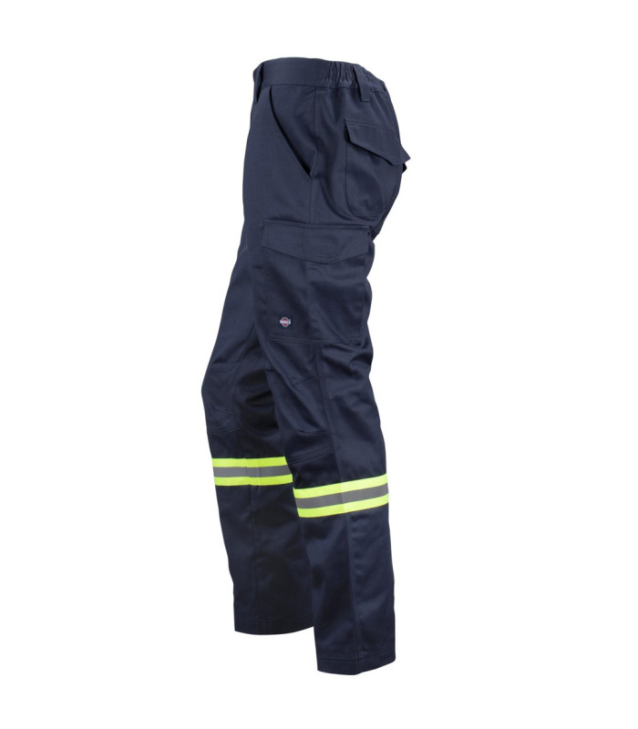 Pantalón Gabardina Dual Hi-Vis con Cinta día y noche hombre