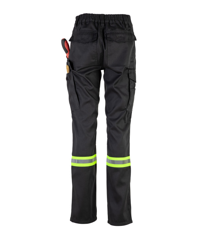 Pantalón Gabardina Dual Hi-Vis con Cinta día y noche hombre