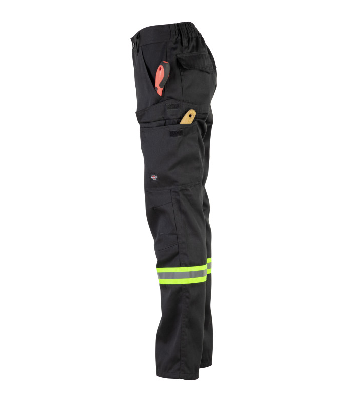 Pantalón Gabardina Dual Hi-Vis con Cinta día y noche hombre