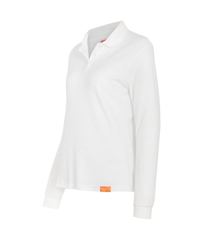 Polera Polo 60% Algodón Manga Larga Mujer