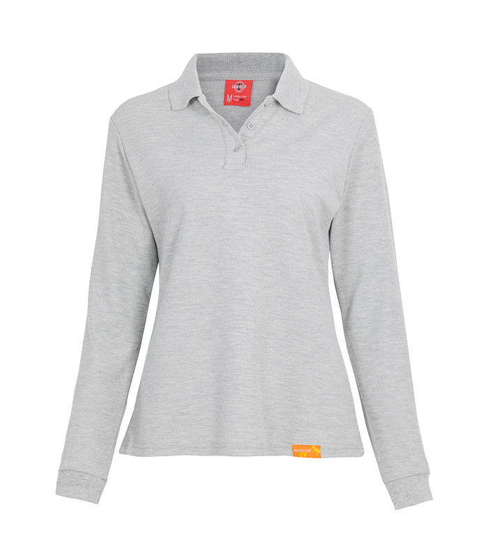Polera Polo 60% Algodón Manga Larga Mujer