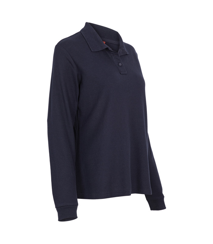 Polera Polo 60% Algodón Manga Larga Mujer