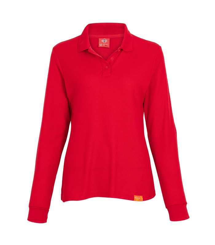 Polera Polo 60% Algodón Manga Larga Mujer