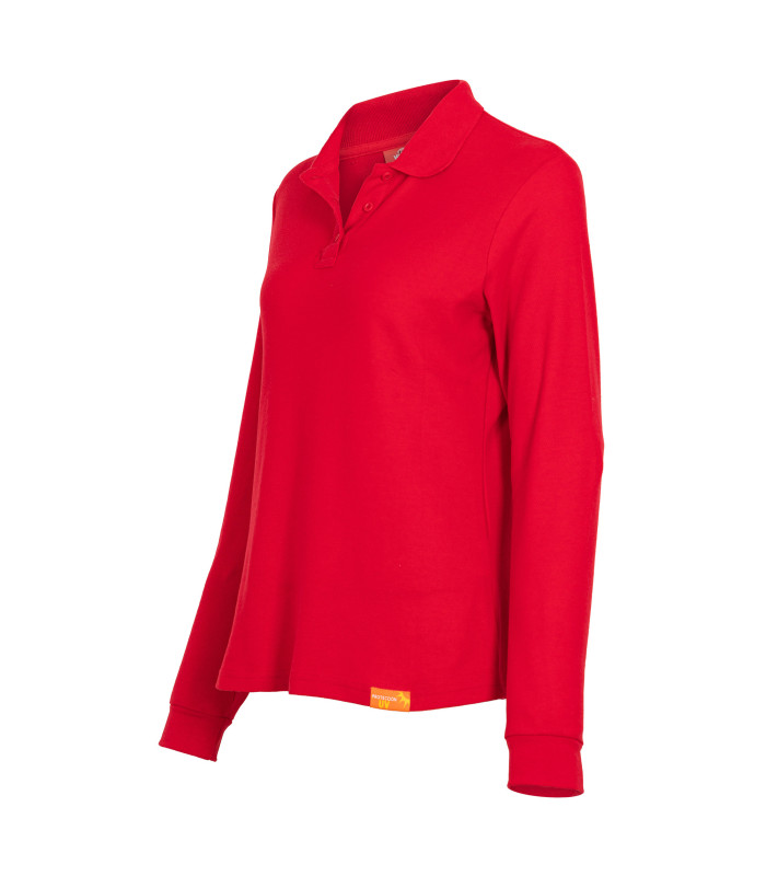 Polera Polo 60% Algodón Manga Larga Mujer