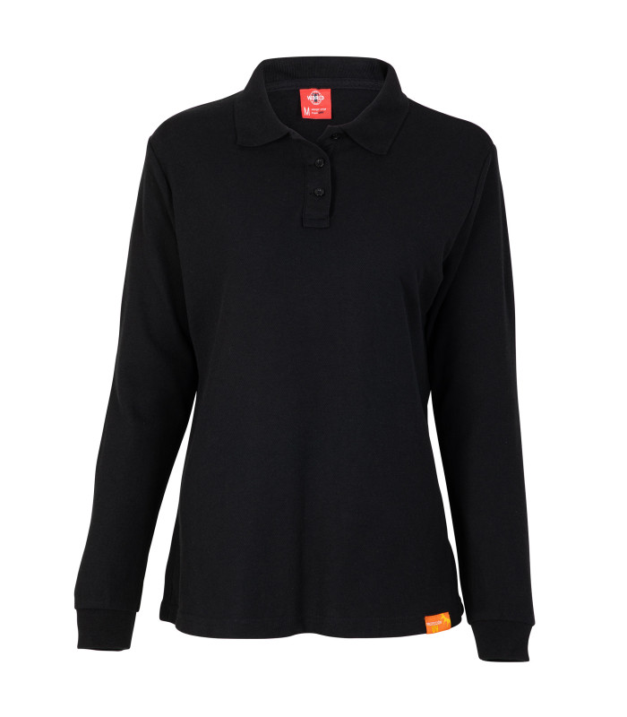 Polera Polo 60% Algodón Manga Larga Mujer