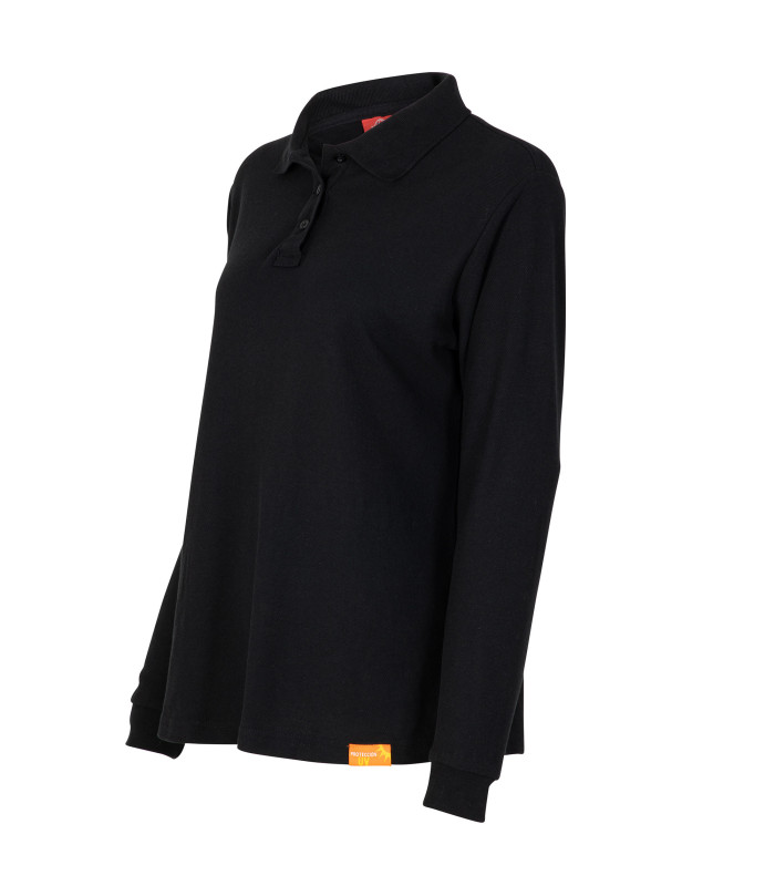 Polera Polo 60% Algodón Manga Larga Mujer