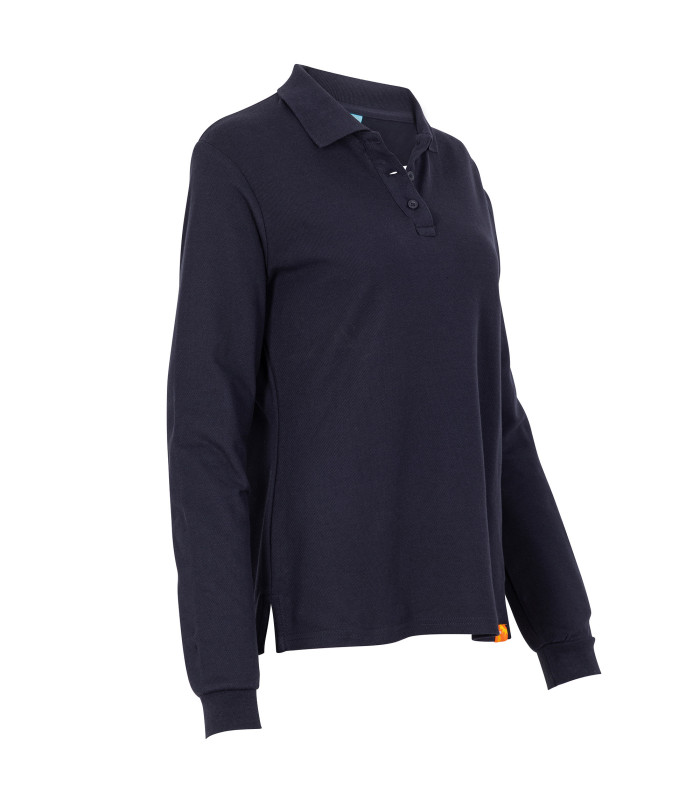 Polera Polo 80% Algodón Manga Larga Mujer