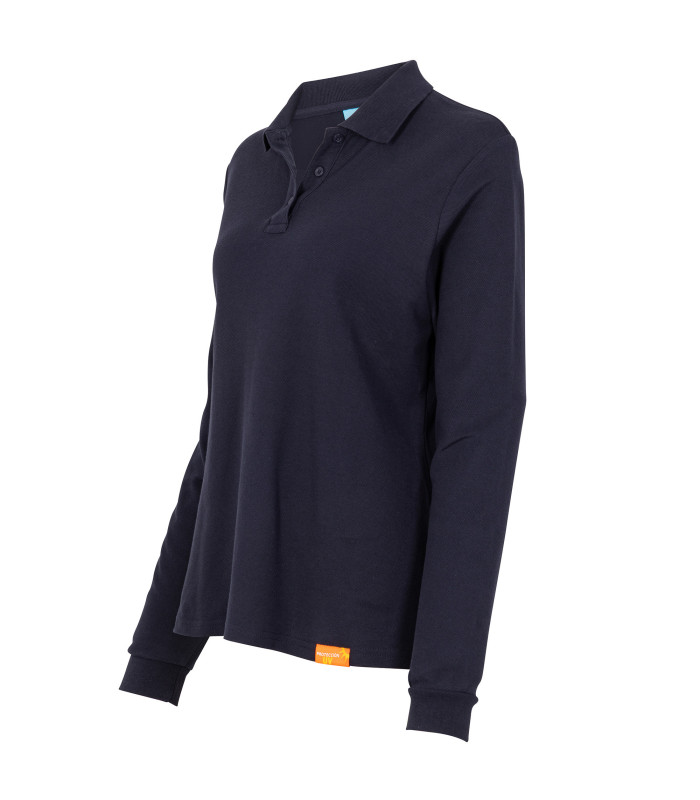 Polera Polo 80% Algodón Manga Larga Mujer