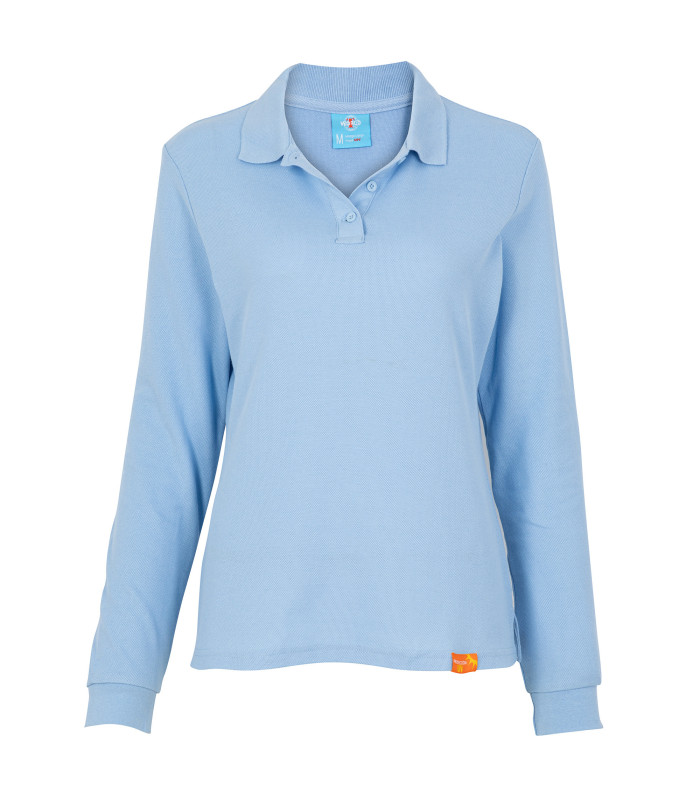 Polera Polo 80% Algodón Manga Larga Mujer