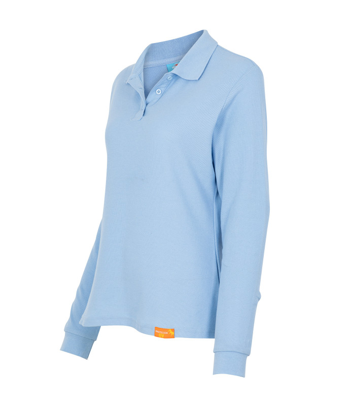 Polera Polo 80% Algodón Manga Larga Mujer