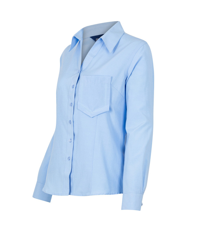 Blusa Oxford Classic Manga Larga Mujer