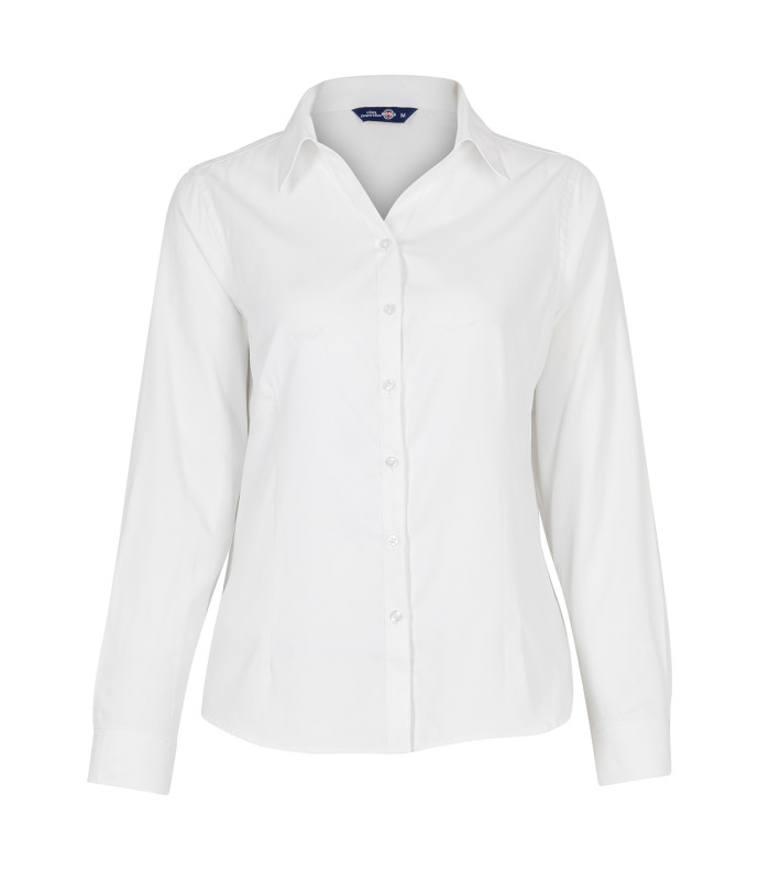 Blusa Oxford Light Manga Larga Mujer