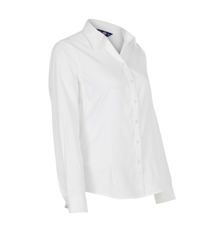 Blusa Oxford Light Manga Larga Mujer