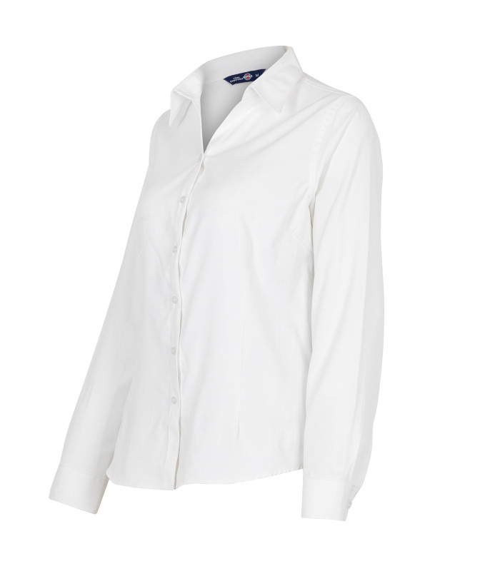 Blusa Oxford Light Manga Larga Mujer