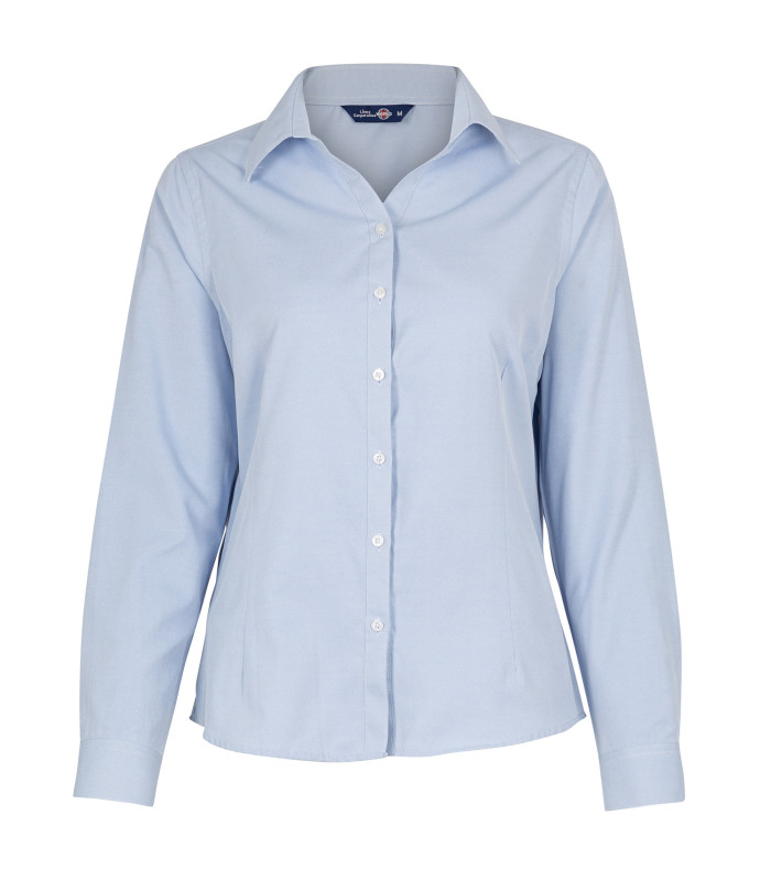 Blusa Oxford Light Manga Larga Mujer