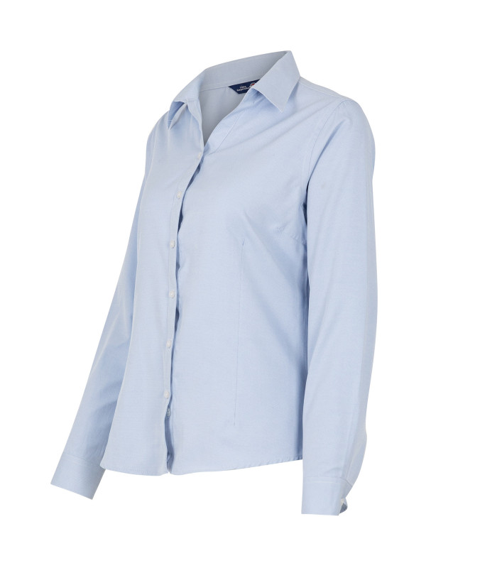 Blusa Oxford Light Manga Larga Mujer