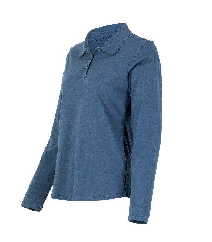 Polera Polo DryFresh Smooth® 60% Algodón Manga Larga Mujer